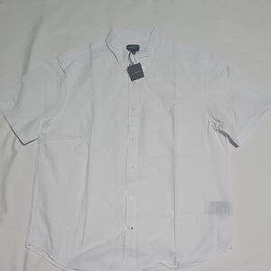Club Monaco White Casual Button Down Shirt